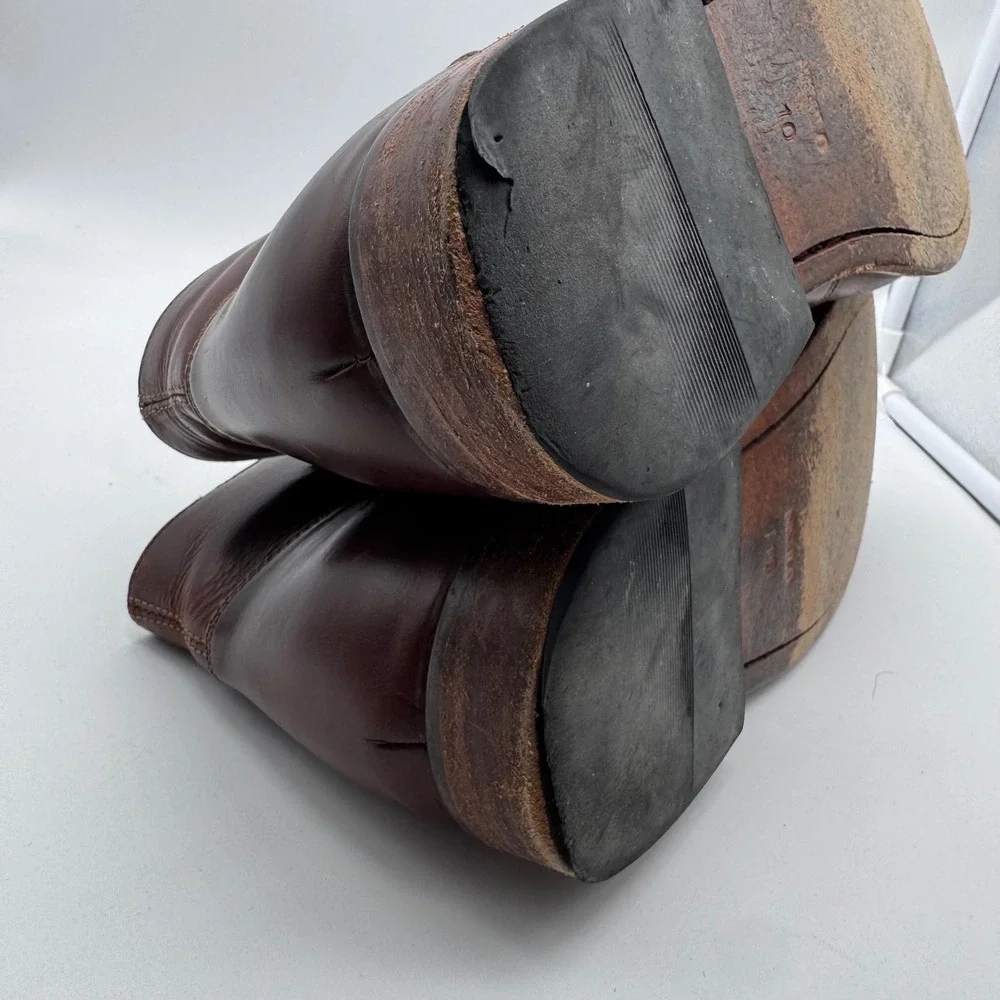 Men's Nisolo Brown Leather‎ Chukka Ankle Boots Lace Up Size 10